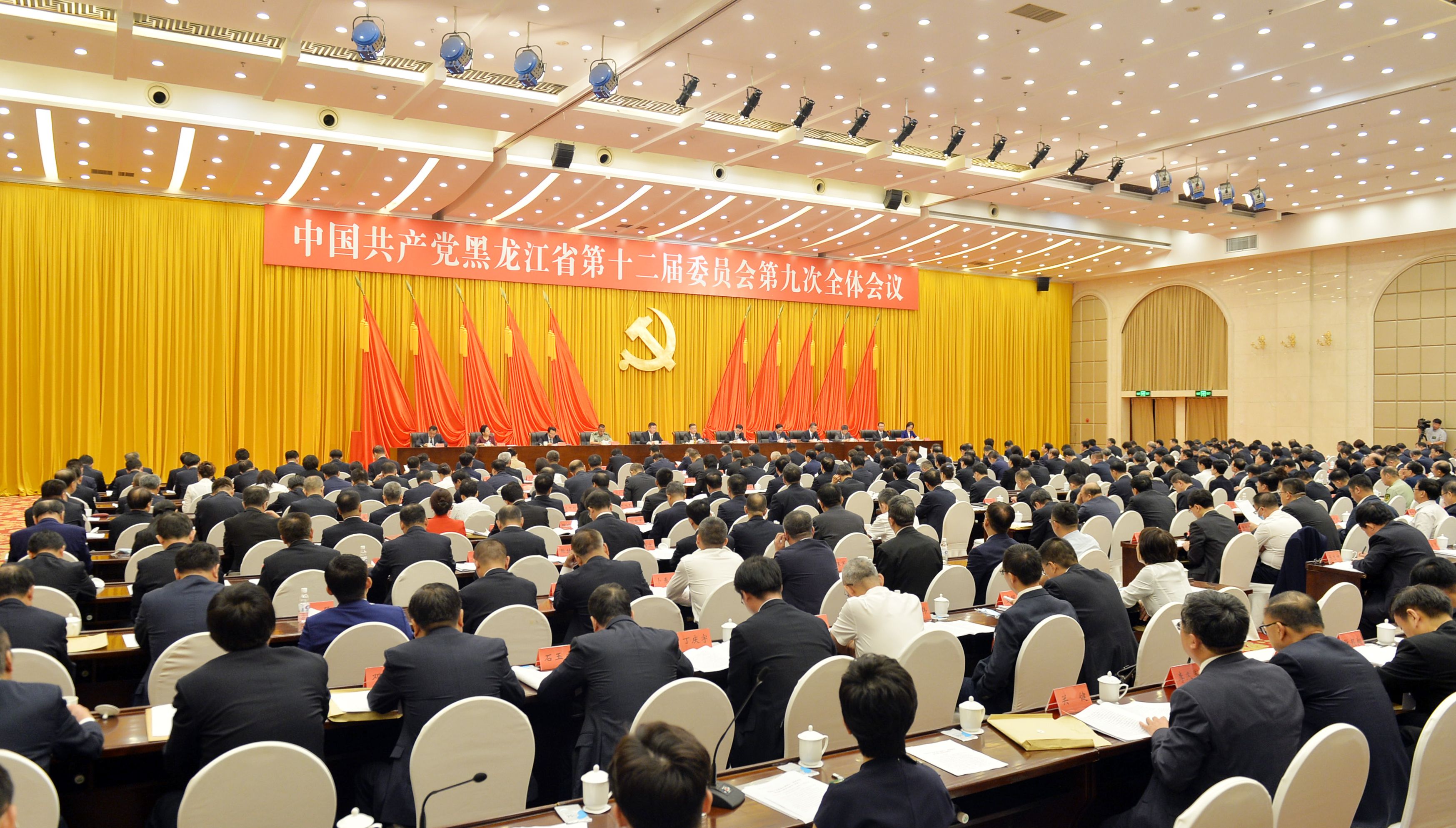 中共黑龙江省委十二届九次全会在哈尔滨举行 05.jpg